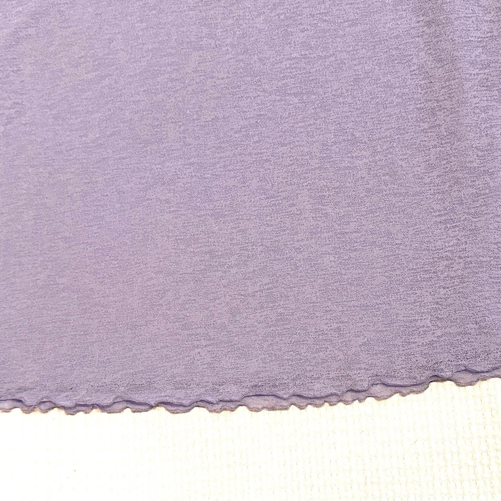 Noisy May Lavender scallop lettuce edge miniskirt - Picture 3 of 6
